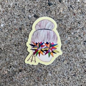 3/$15‼️ Girl With Kaleidoscope Eyes Sticker